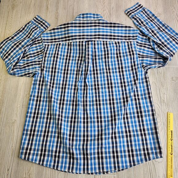 Panhandle Slim Shirt Adult XL Western Button Up Tuf Cooper Performance Mens - Picture 9 of 12